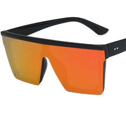 Flat Top Shield One-Piece 143mm – Orange Mirror