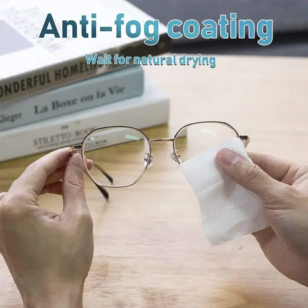 CrystalClear Anti-Fog Lens Wipes (100 Pack)