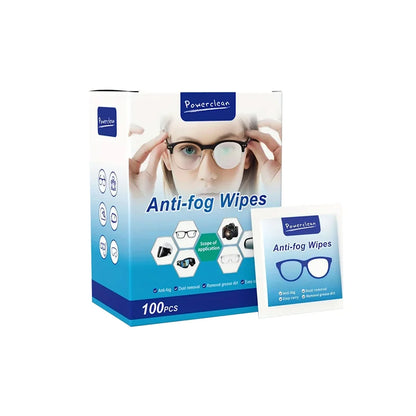 CrystalClear Anti-Fog Lens Wipes (100 Pack) – 100 Wipes