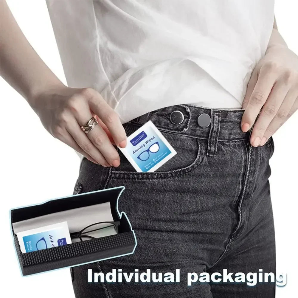 CrystalClear Anti-Fog Lens Wipes (100 Pack)