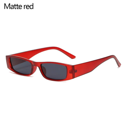 Retro Glam Rectangle 142mm – Matte Red