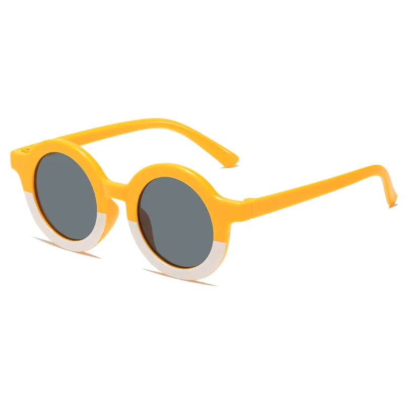 Mini Shades Round 133mm – Yellow & White
