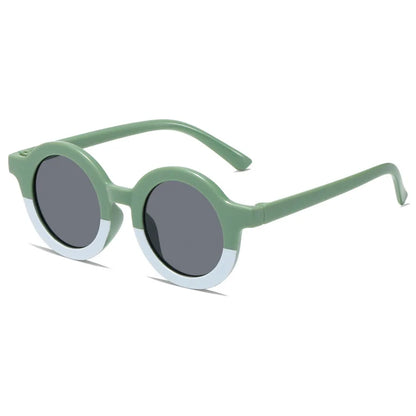 Mini Shades Round 133mm – Green & White