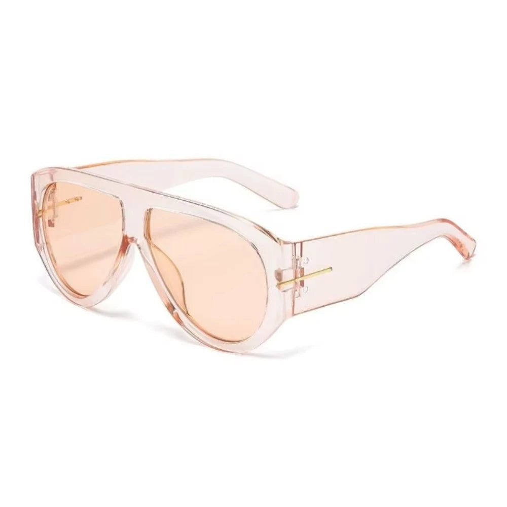 Nova Oversized Cat-Eye – Clear Peach