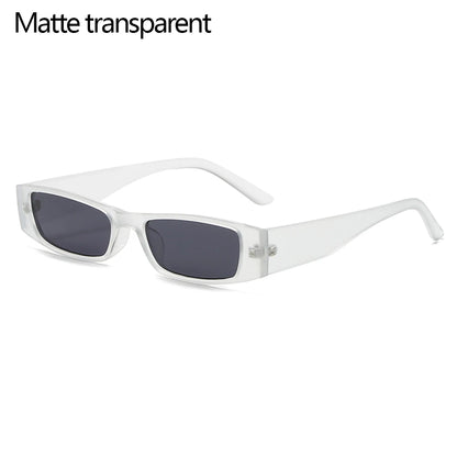 Retro Glam Rectangle 142mm – Matte Clear