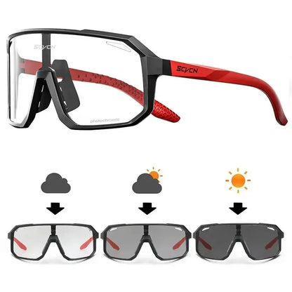 TrailShift Photochromic Cycling Glasses