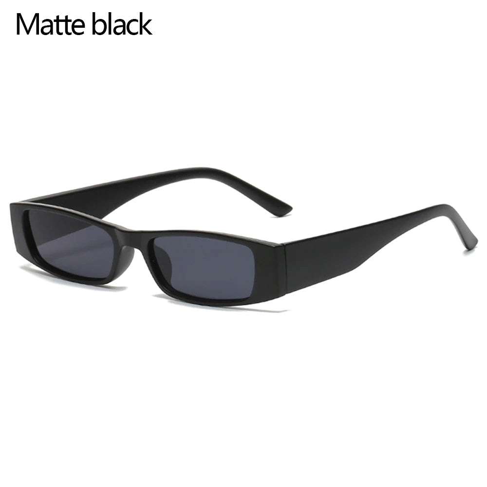 Retro Glam Rectangle 142mm – Matte Black