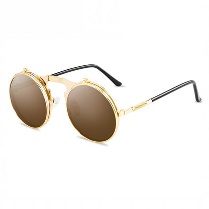 Steampunk Flip Retro HD 125mm – Gold / Brown