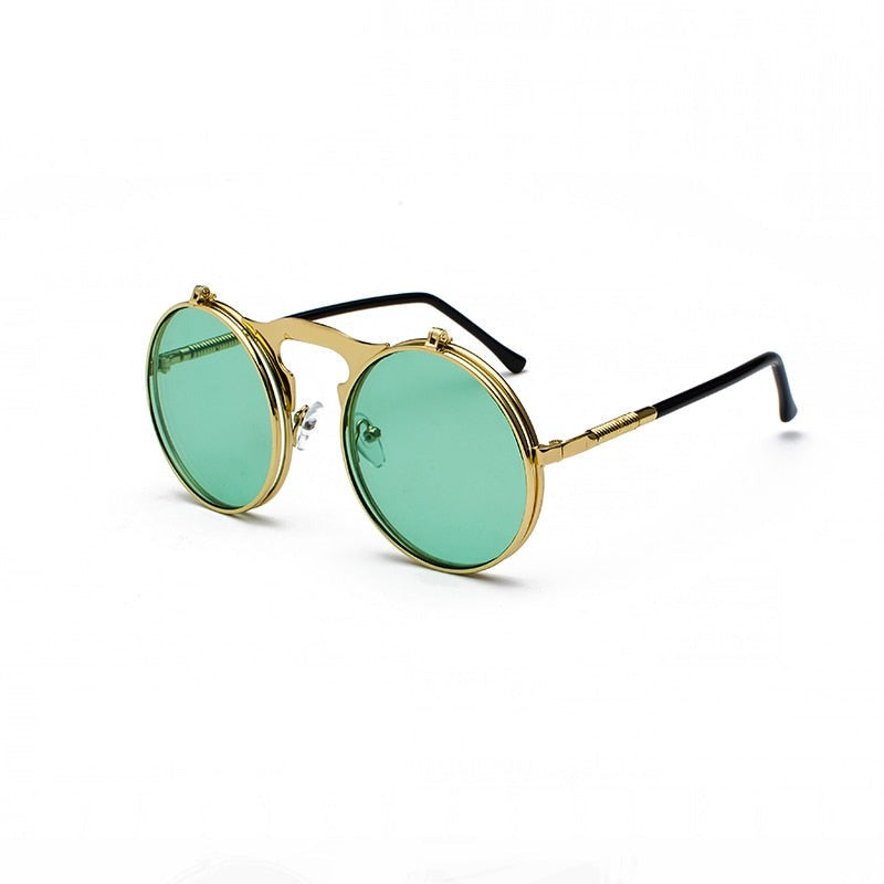 Steampunk Flip Retro HD 125mm – Gold / Green
