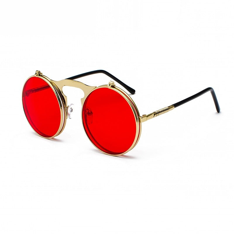 Steampunk Flip Retro HD 125mm – Gold / Red