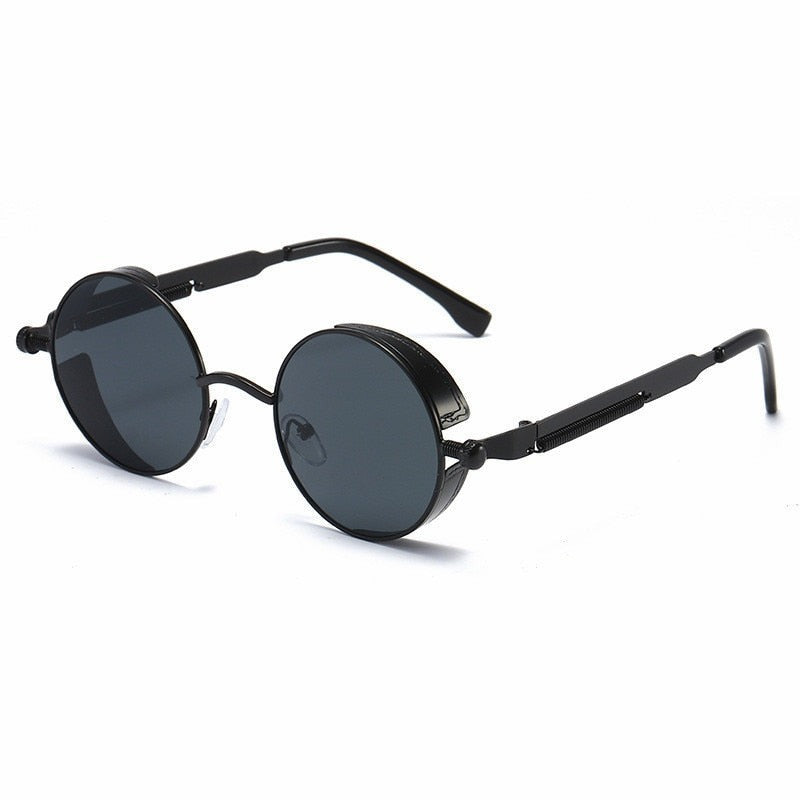 Steampunk Retro-Futuristic Polarized 137mm – Black / Grey