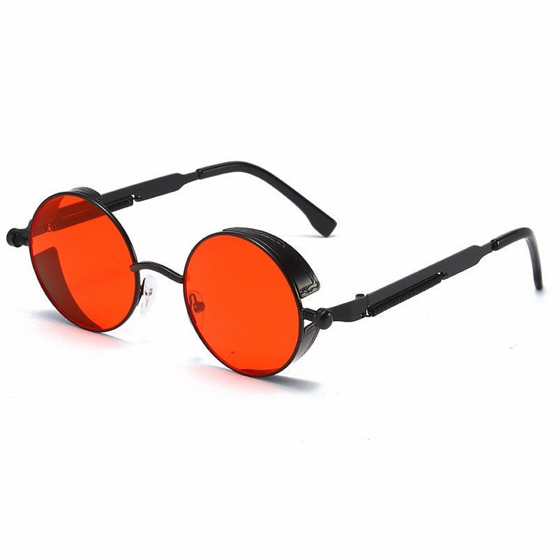 Steampunk Retro-Futuristic Polarized 137mm – Black / Red