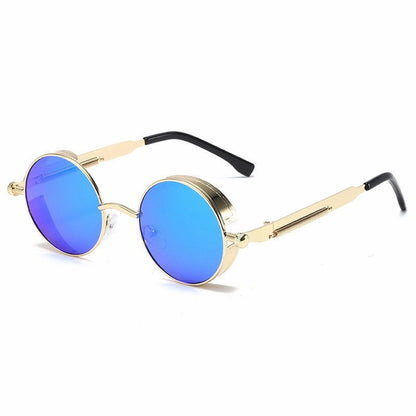 Steampunk Retro-Futuristic Polarized 137mm – Gold / Blue