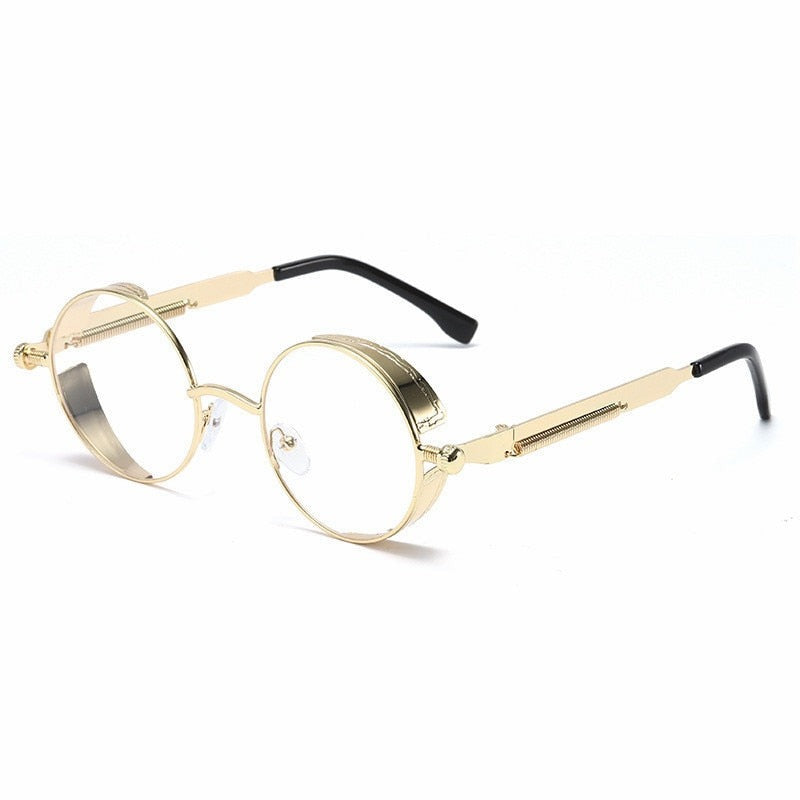 Steampunk Retro-Futuristic Polarized 137mm – Gold / Clear