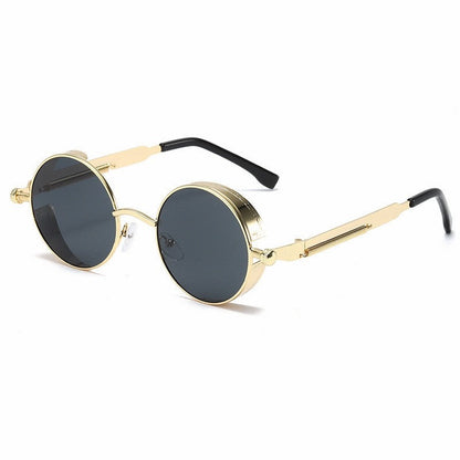 Steampunk Retro-Futuristic Polarized 137mm – Gold / Grey