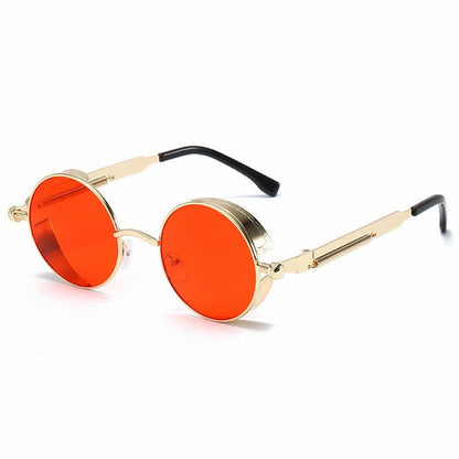 Steampunk Retro-Futuristic Polarized 137mm – Gold / Red